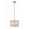 Z-Lite Glacier Pendant, 3-Light, 12.5 In.W x 9 In.H, Modern Gold/Clear 1943P12-MGLD - alternate 1